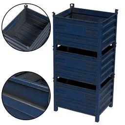 Stacked Storage Bins