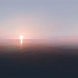 Golden Hour Over Sea