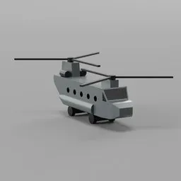 Wood Chinook Helicopter Toy
