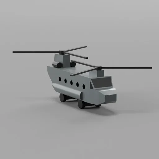 Wood Chinook Helicopter Toy