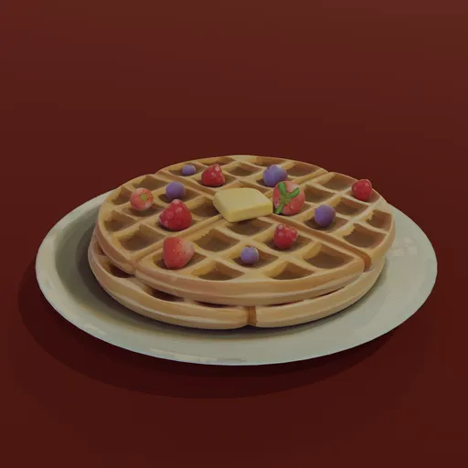 Stylized waffles