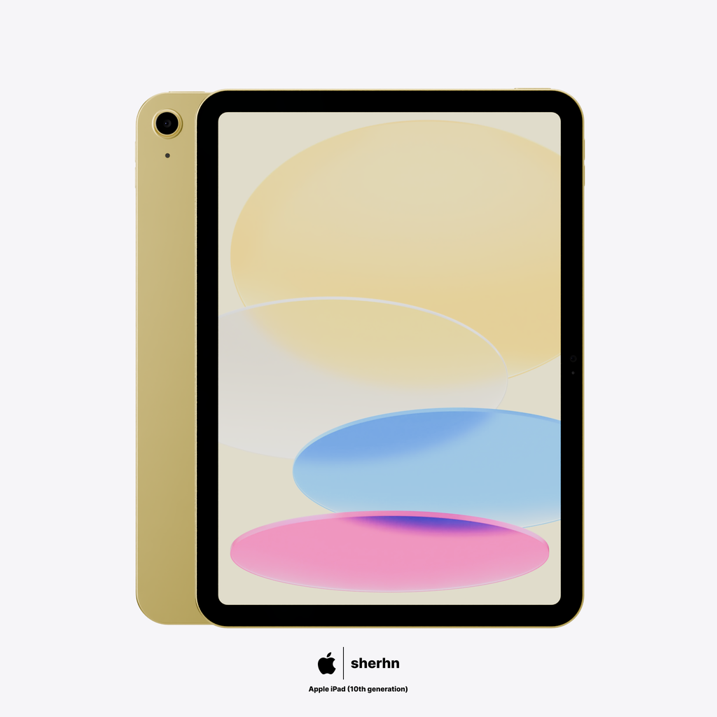 BlenderKit Download the Apple iPad (Yellow) model