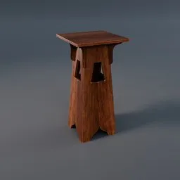 Vintage Wooden Plant Stand