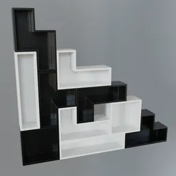Modern tetris shelf