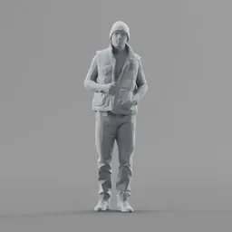 Lowpoly Male Standing