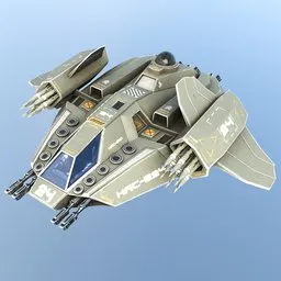 Heavy Assault Craft Fighter Spaceship
