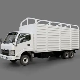 Hino Dutro Box Truck(Rigged)