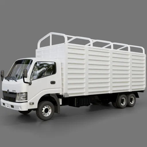 Hino Dutro Box Truck(Rigged)