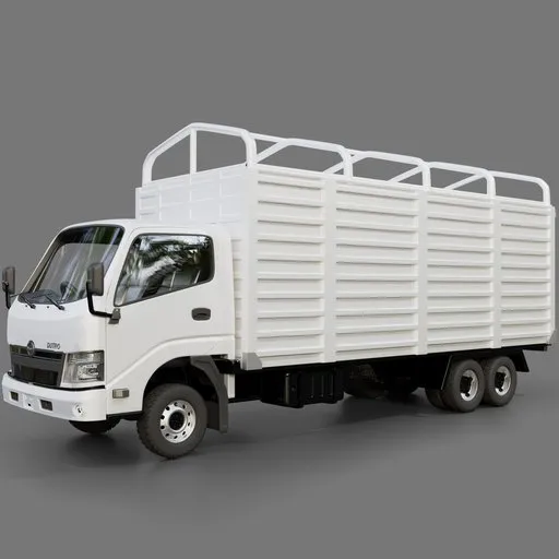 Hino Dutro Box Truck(Rigged)