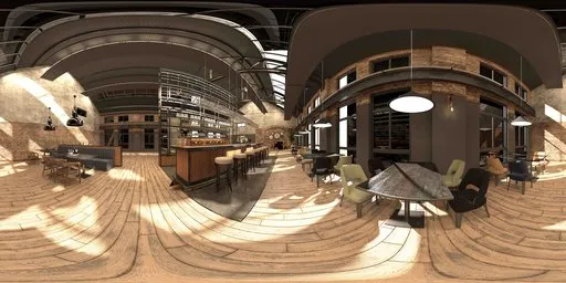 Industrial Daytime Coffee Bar