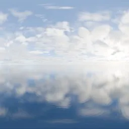 Bright sky over  water