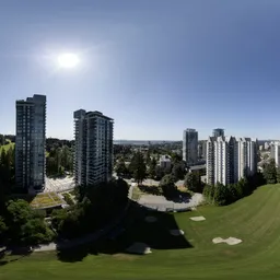 Aerial Buildings in City