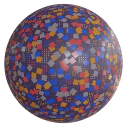 Glitter with perforated plastic