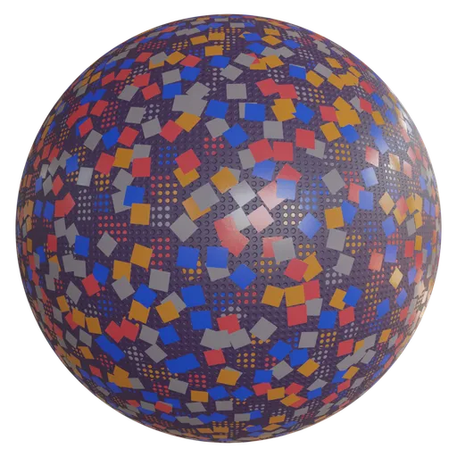 Glitter with perforated plastic