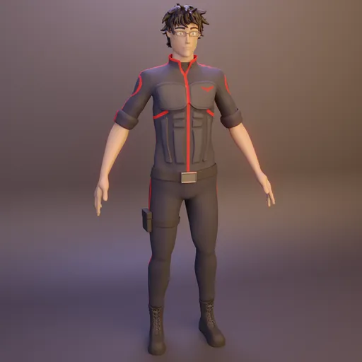 Man-Character-Rigged