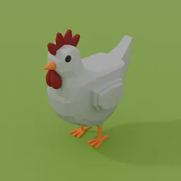 Low Poly Chicken