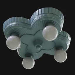 Quad-Bulb Ceiling Light Fixture