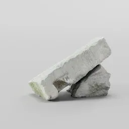 "Blender 3D model of a stone from the Brno Pisárky forest area. Perfect for environmental 3D scenes, this cement-textured stone showcases granular detail and a glossy white metal appearance. Rendered in CGI using Octane Render by Raoul De Keyser, this 3D model is an ideal choice for Blender enthusiasts seeking high-quality environment elements."