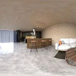 Contemporary Open Living Kitchen