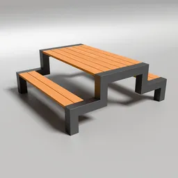 Contemporary picnic table