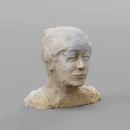 Clay Bust Sculpture