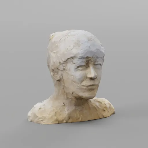 Clay Bust Sculpture