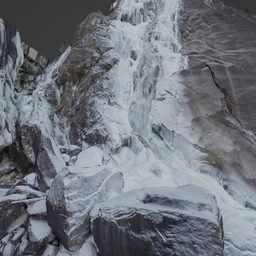 Icy Waterfall Photoscan