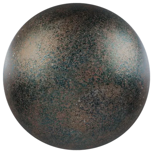High-quality PBR metal material texture for 3D modeling in Blender, suitable for various surfaces.