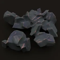 Stylized rock cluster