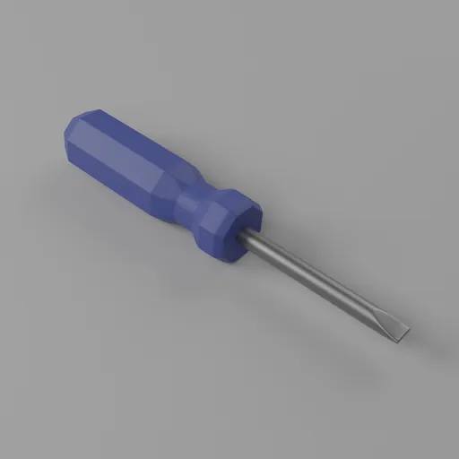 Stylized Flathead Screwdriver