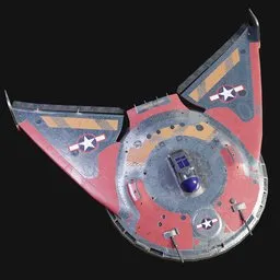 Retro-Future American UFO Jetfighter