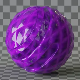 Decorative purple glass