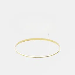3D-rendered circular LED ceiling light model in minimalist style for Blender rendering and architectural visualization.