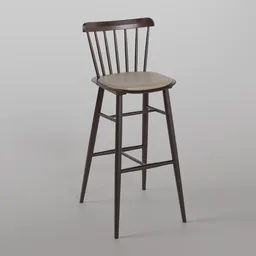 Ironica Barstool B112 - Dark Chocolate
