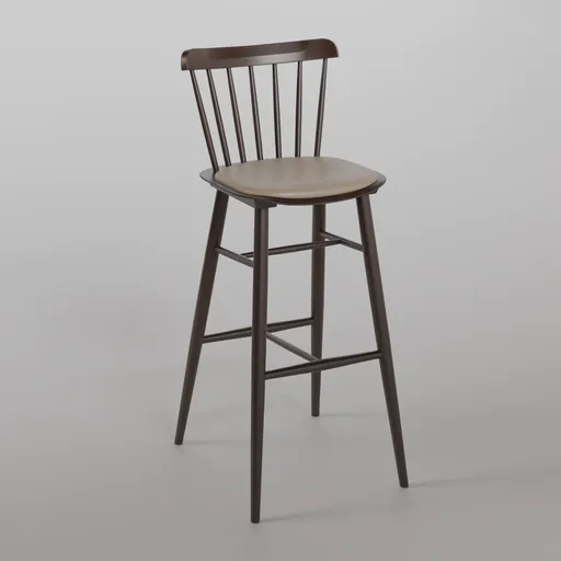 Ironica Barstool B112 - Dark Chocolate