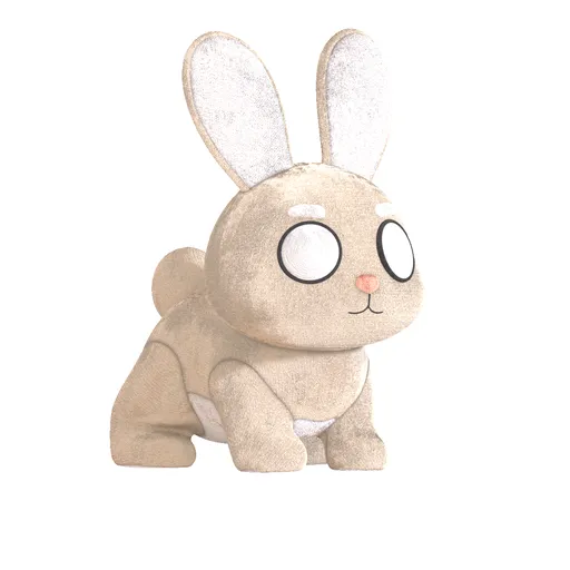 Cute Rabbit Plushie (unrigged)