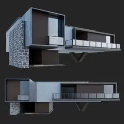 Modern Wooden House