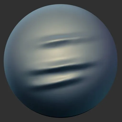 ER Fabric Brush 06 for 3D sculpting in Blender, ideal for creating realistic fabric wrinkles.