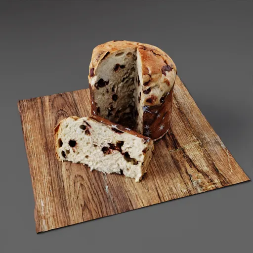 Sliced Panettone Cake