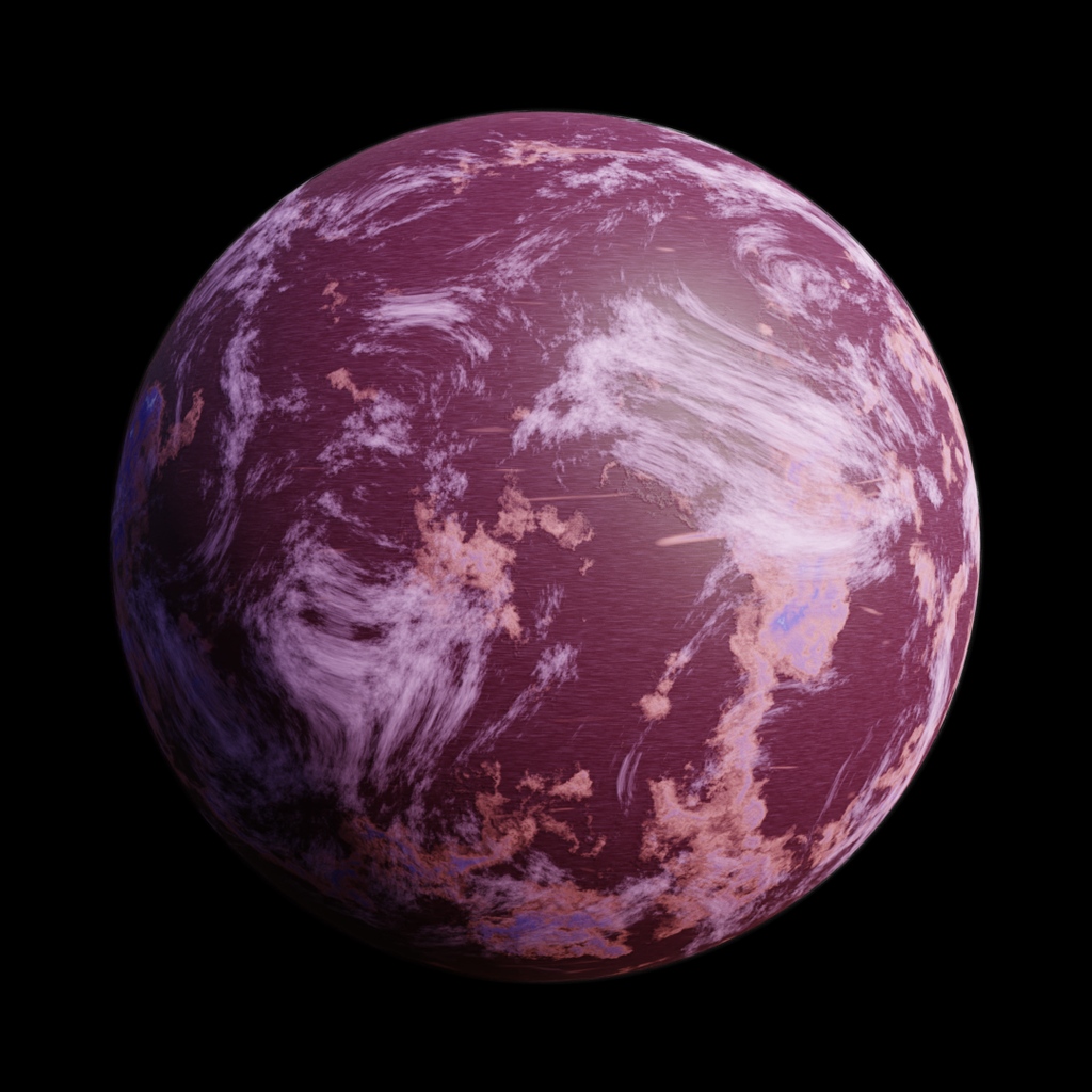 Scifi Purple Planet Free Planet Models Blenderkit 6109