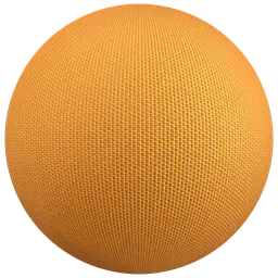 Woven Fabric PBR Material – Orange