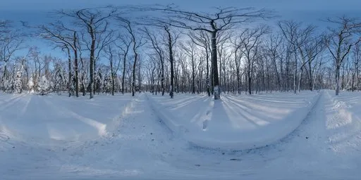 Snowy Forest Path 02