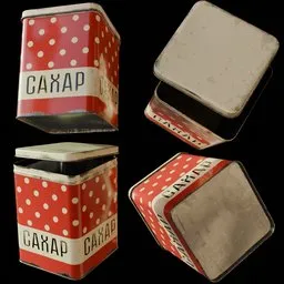 Vintage Sugar Tin