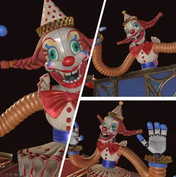 Scary Circus Robot Rigged