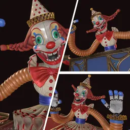 Scary Circus Robot Rigged