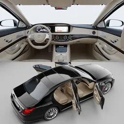 Mercedes Benz S65 AMG W222(Rigged)