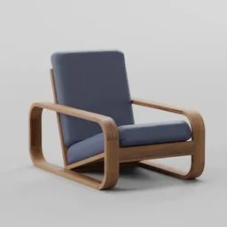 Mid-Century Bentwood Lounge Chair