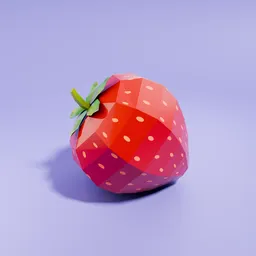 Lowpoly Strawberry