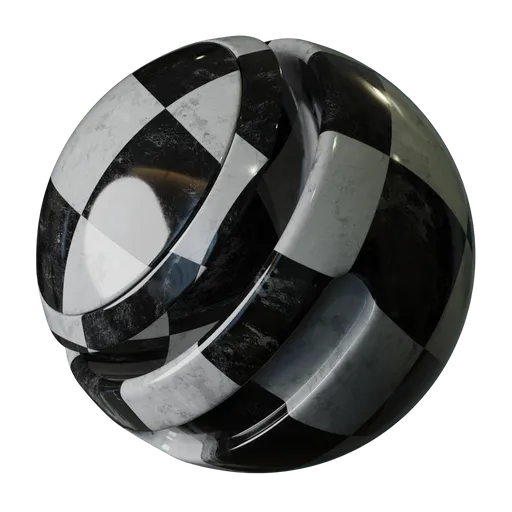 Checkerboard Marble Tiles