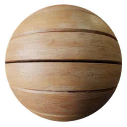 2K PBR Pine Wood material for realistic texturing in Blender 3D and other 3D applications.